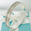 8" Tiffany & Co Atlas Bangle Bracelet Wide in Sterling Silver - 1