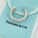Tiffany & Co SINGLE Somerset Mesh Hoop Huggie Replacement Earring-1