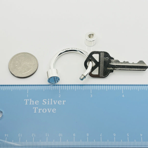 RARE Please Return to Tiffany & Co Horseshoe Key Ring Chain Keyring Keychain
