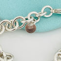 8” Tiffany & Co Round Link Bracelet Rolo in Sterling Silver - 6