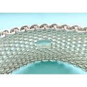 Tiffany Wide Somerset Bracelet Mesh Weave Flexible Bangle in Sterling Silver - 2