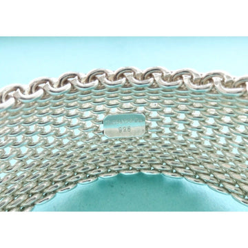 Tiffany Wide Somerset Bracelet Mesh Weave Flexible Bangle in Sterling Silver - 0