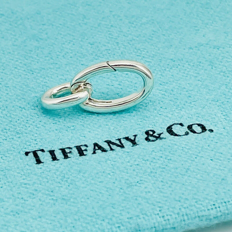 Tiffany Oval Clasping Link Jump Ring Charm or Bracelet Necklace Extender Length