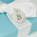 Tiffany Letter B Heart Pendant or Charm Notes Alphabet in Sterling Silver - 3