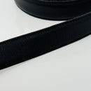Tiffany & Co Black Leather Calfskin Mens Belt Size 42-12