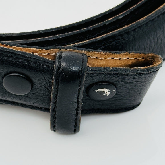 Tiffany & Co Black Leather Calfskin Mens Belt Size 42