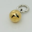 Tiffany Gold Fascination Ball Charm or Pendant in Yellow Gold and Silver-5
