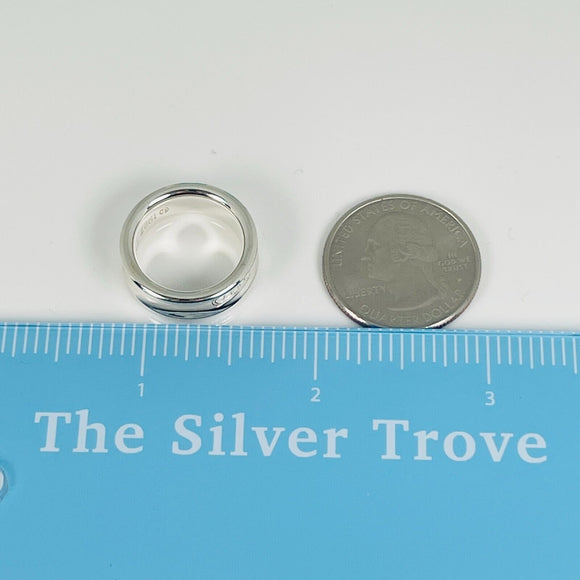 Size 6 Tiffany & Co 1837 Ring Concave in Sterling Silver