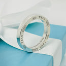 Size 9.5 Tiffany & Co 1837 Ring Concave in Sterling Silver-6