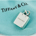 Tiffany & Co Shopping Gift Bag Charm or Pendant in Sterling Silver - 1