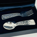 Tiffany ABC Teddy  Bear Baby Spoon and Fork Set by in Sterling Silver - 10
