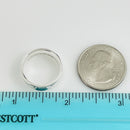 Size 8 Tiffany 1837 Ring in Sterling Silver Wide Concave-7