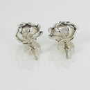 Tiffany Small 6mm Pearl Olive Leaf Earring by Paloma Picasso Stud in Silver-3