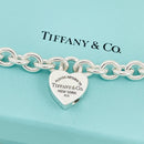 Return to Tiffany & Co Heart Padlock Lock Pendant Necklace in Sterling Silver-5