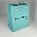 Tiffany & Co Love Limited Edition Blue Shopping Bag Gift Bag 6" X 5" x 3"-2