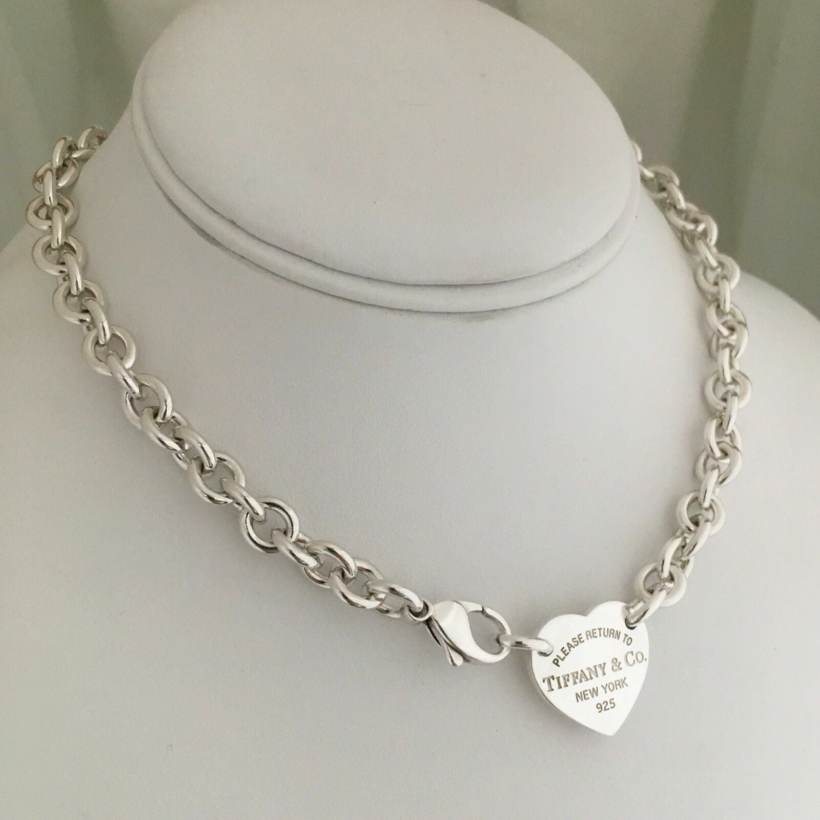 Return to Tiffany Chain Links Repair Lengthen Center Heart Tag Necklace Bracelet