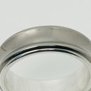 Size 11 Tiffany & Co 1837 Grey Titanium and Silver Ring Band Mens Unisex-4