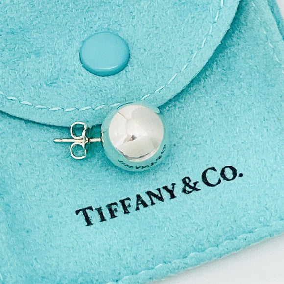 Tiffany & Co 12mm Single Replacement Lost Silver Bead Ball HardWear Stud Earring