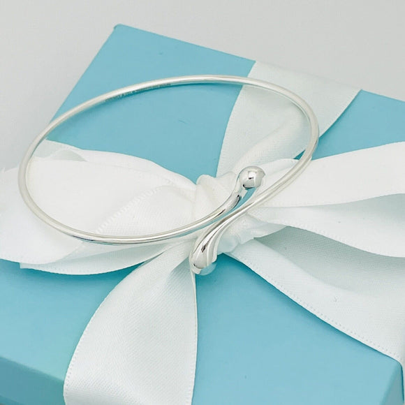 Tiffany Teardrop Bangle Bracelet by Elsa Peretti in Sterling Silver