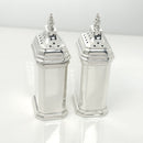 RARE Tiffany & Co Vintage Salt and Pepper Shaker Set in Silver Square Rectangle-3