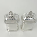 RARE Tiffany & Co Vintage Salt and Pepper Shaker Set in Silver Square Rectangle-4