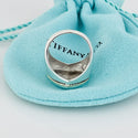 Size 5.5 Tiffany & Co Silver and 18K Gold Twist Rope Puffed Heart Ring - 4