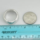 Size 10 Tiffany Metropolis Ring Mens Unisex in Sterling Silver-7