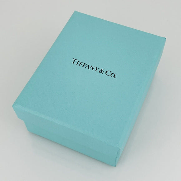 Tiffany & Co Necklace Storage Presentation Black Suede Box and Blue Gift Box