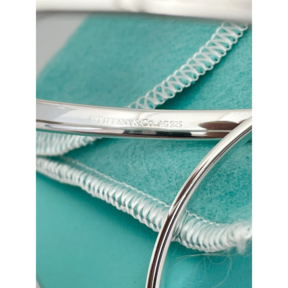 7.75" Tiffany & Co 1837 Double Bangle Bracelet in Sterling Silver