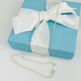 16.5" Tiffany & Co Chain Necklace 1.5mm Links with Lobster Clasp