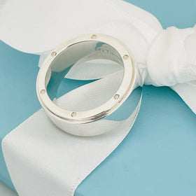 Size 11 Tiffany Metropolis Ring Mens Unisex in Sterling Silver