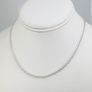 16" Tiffany & Co 3mm Large Link Rolo Chain Necklace-1