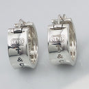 Tiffany & Co T&CO 1837 Hoop Huggie Earrings  in Sterling Silver-1