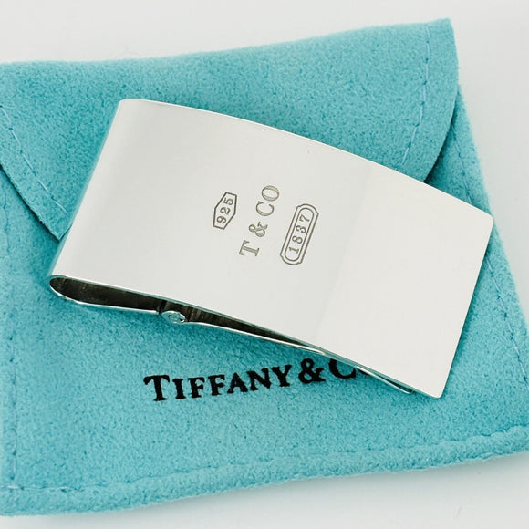 Tiffany & Co Hinged 1837 Money Clip in Sterling Silver
