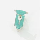 RARE Tiffany & Co Scooter Moped Charm in Blue Enamel and Sterling Silver-4