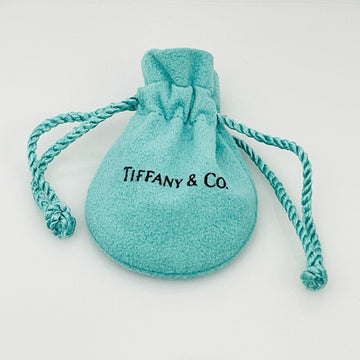 Tiffany & Co Mini Small Vintage Blue Pouch Suede Leather - 0