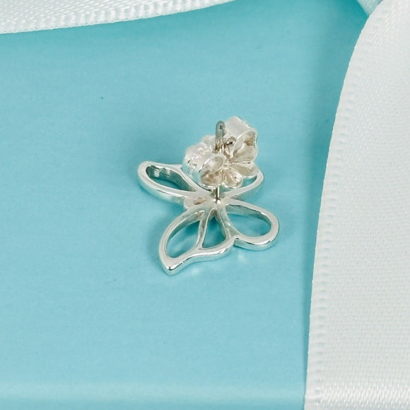 1 Tiffany Butterfly Stud Earring in Sterling Silver Single Replacement