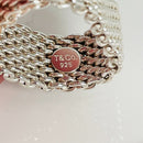 Size 11 Tiffany & Co Somerset Mesh Weave Ring Mens Unisex-4
