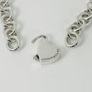 18" Return to Tiffany & Co Heart Padlock Lock Pendant Necklace in Silver-6