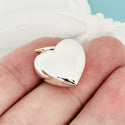 Small Tiffany & Co Puffed Heart Pendant in Sterling Silver - 1