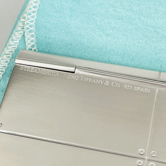 Tiffany & Co Streamerica Pocket Business Card Holder in Silver Stream America
