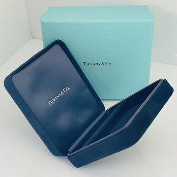 Tiffany Earring Gift Storage Black Suede Leather Box Empty Holder