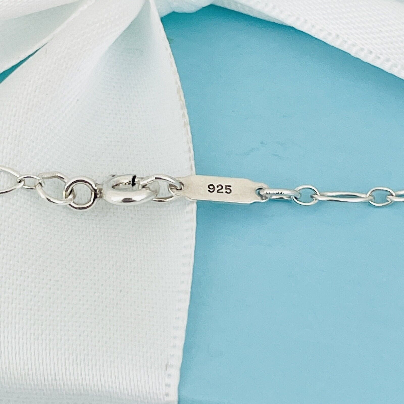 24" RARE Tiffany & Co Oval Link Chain Necklace in Sterling Silver AUTHENTIC