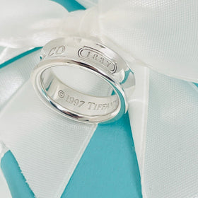 Size 6 Tiffany & Co 1837 Ring Concave in Sterling Silver - 0