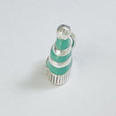 RARE Tiffany & Co Snow Hat Cap Winter Charm or Pendant in Blue Enamel and Silver-4