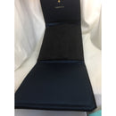 Tiffany Black Leather Suede Necklace Presentation Folding Pouch With Blue Lining-6
