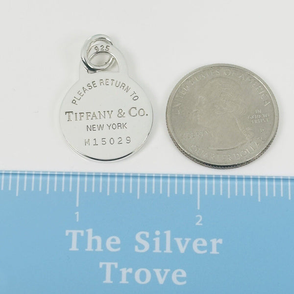 Return to Tiffany Round Tag Pendant or Charm in Sterling Silver - 4