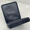 Tiffany Earring Gift Storage Black Suede Leather Box Empty Holder - 2