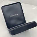 Tiffany Earring Gift Storage Black Suede Leather Box Empty Holder-2