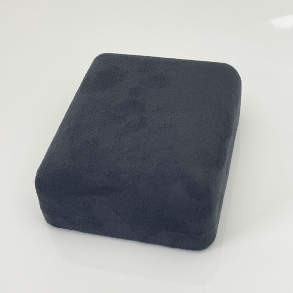 Tiffany Earring Gift Storage Black Suede Leather Box Empty Holder